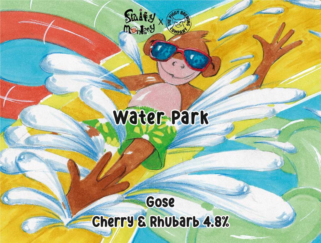 Water park beer label