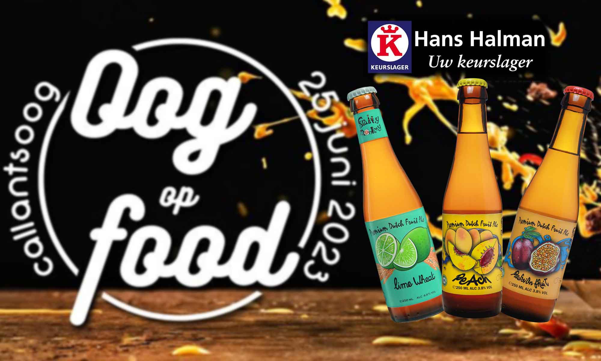 Advert for H. Halman keurslager at Oog Op Food Festival with ideal Beer