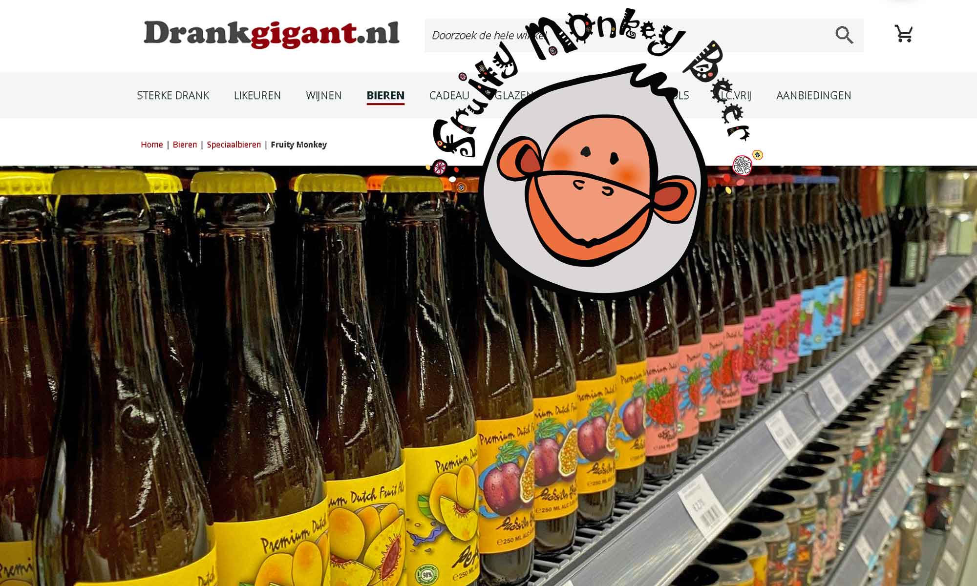 Drankgigant.nl screenshot: browsing a gigantic beer selection